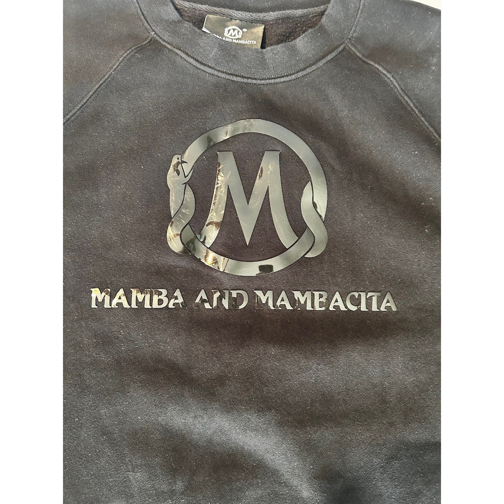 Mamba "Blackout" Matte Logo Sweatshirt Mamba & Mambacita Sports Sz Large Kobe